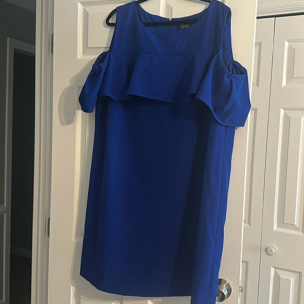 Lightly used Tahari blue dress